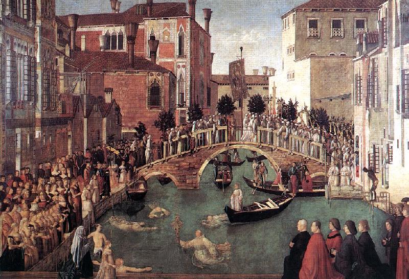 BELLINI, Gentile Miracle of the Cross at the Bridge of S. Lorenzo